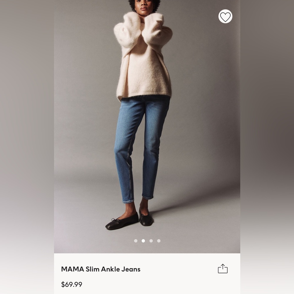 H&M maternity jeans size medium